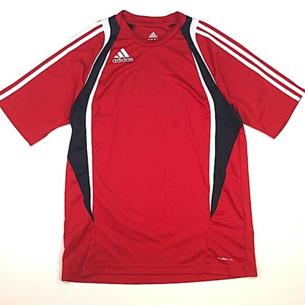 ADIDAS | Soccer Athletic Shirt Medium Red Black